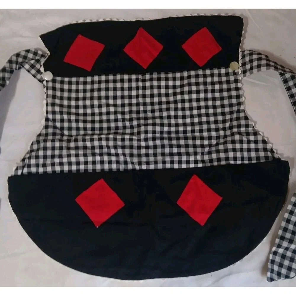 2 Vintage Aprons Handmade Waist Half Kitchen Cooking‎ Cottagecore Pockets READ